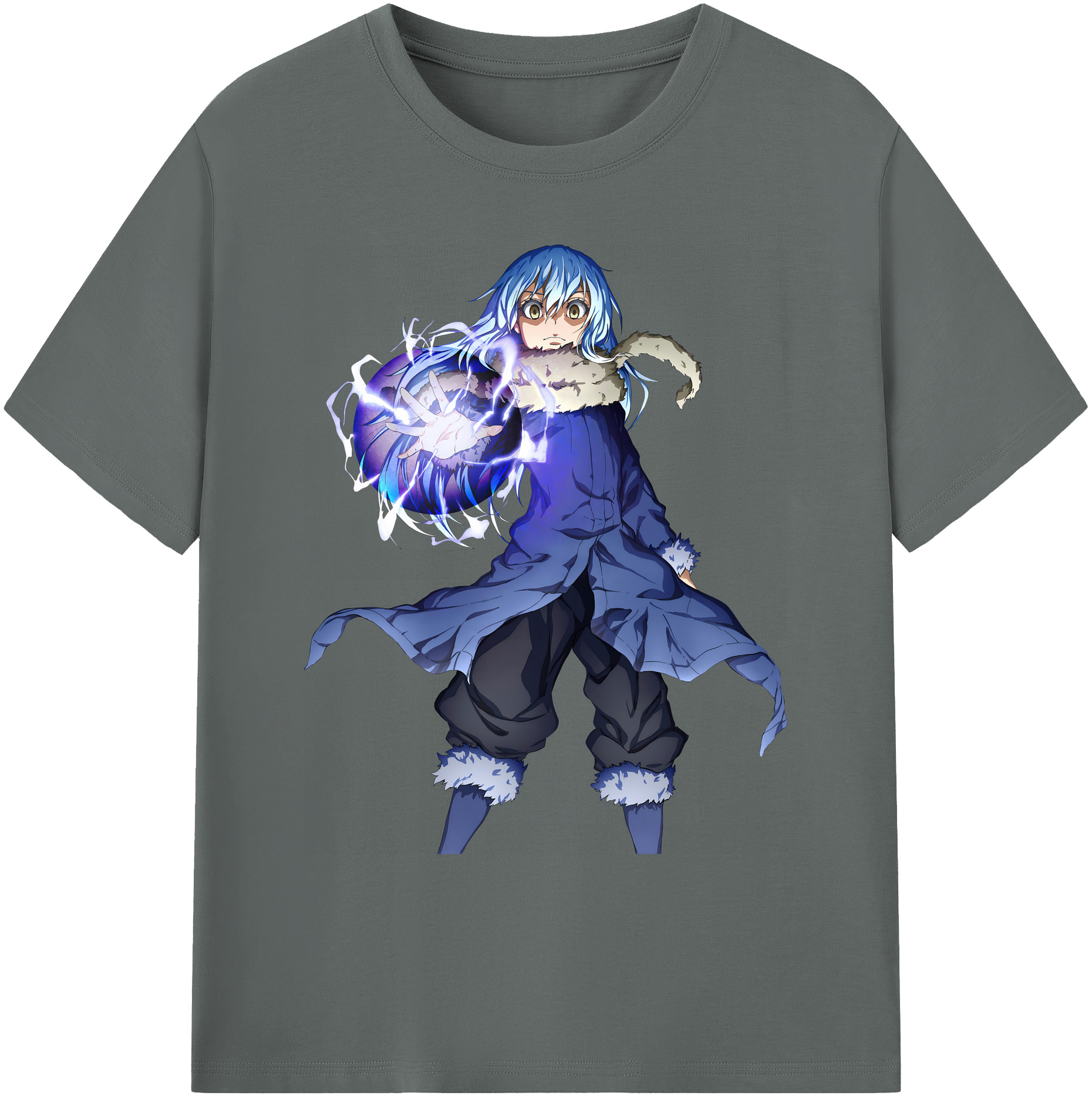 （画像用） 転スラ Regarding Reincarnated to Slime 綿100％ メンズ半袖Tシャツ｜肌触りやわらか＆通気性